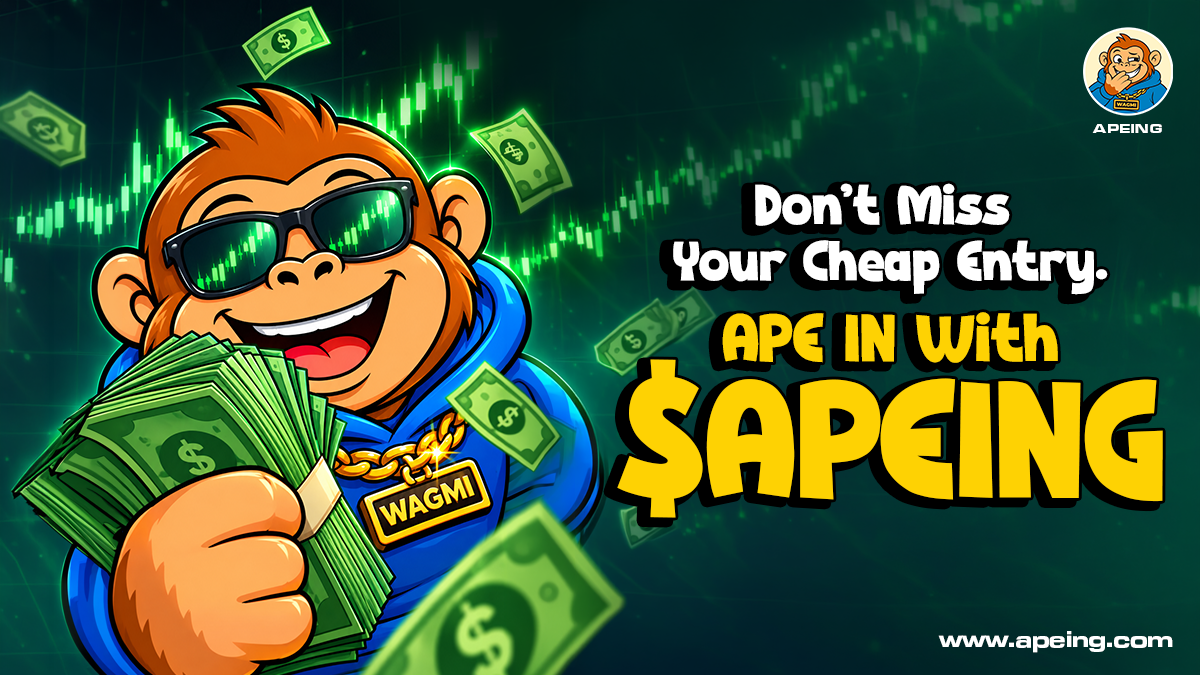 Next Big Crypto: Why Apeing’s $0.0004 to $0.01 Price Gap Is Turning Heads While Ethereum and Hedera Slip